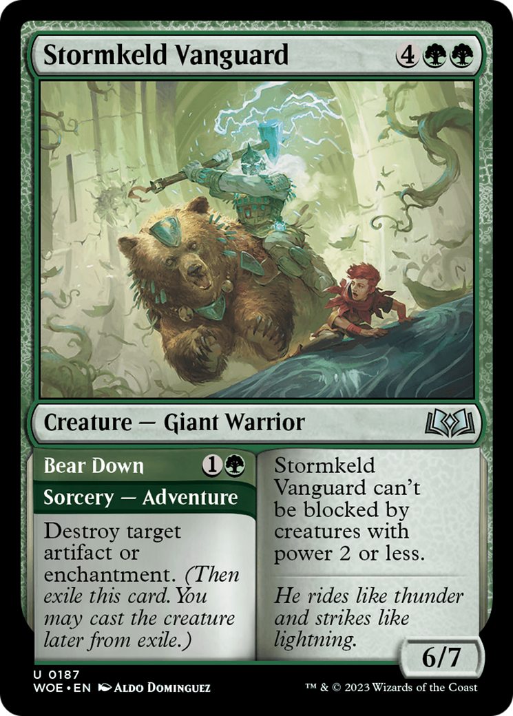 Stormkeld Vanguard // Bear Down [Wilds of Eldraine] | L.A. Mood Comics and Games