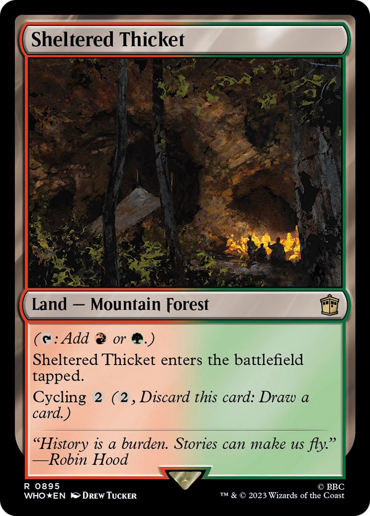 Sheltered Thicket (Surge Foil) [Doctor Who] | L.A. Mood Comics and Games