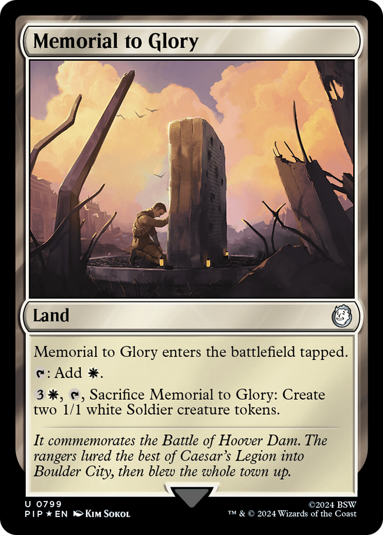 Memorial to Glory (Surge Foil) [Fallout] | L.A. Mood Comics and Games