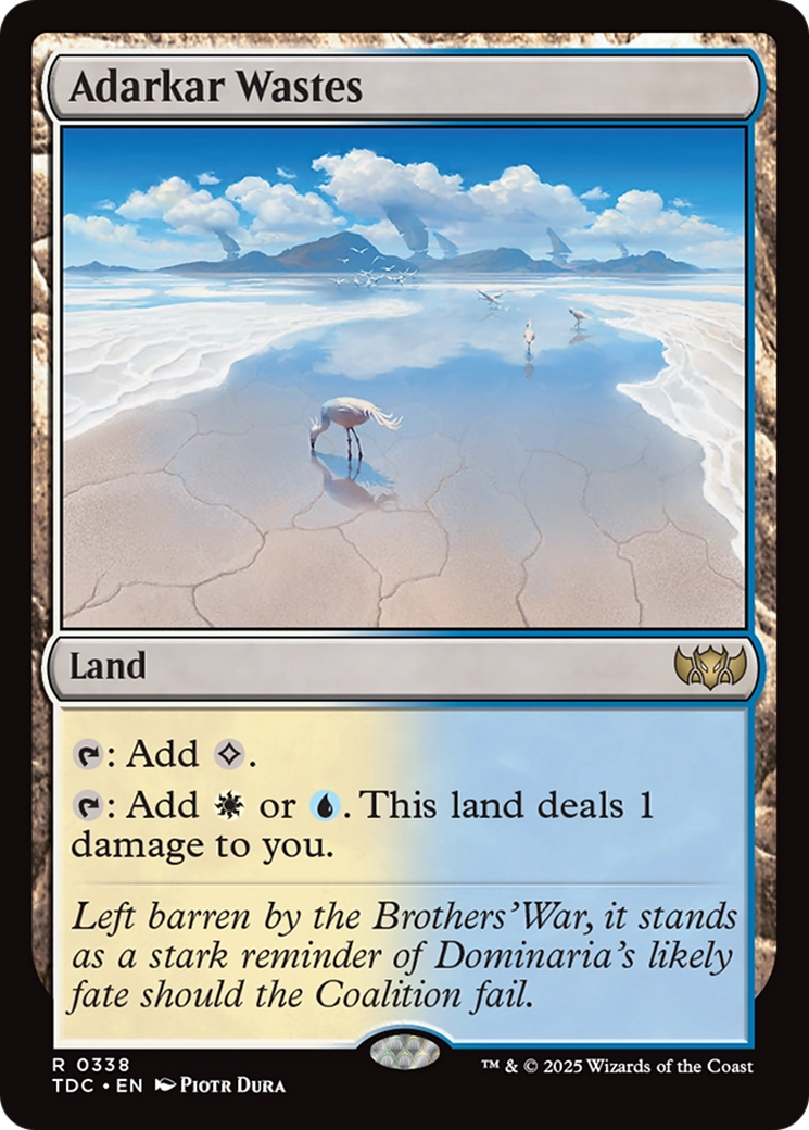 Adarkar Wastes [Tarkir: Dragonstorm Commander] | L.A. Mood Comics and Games