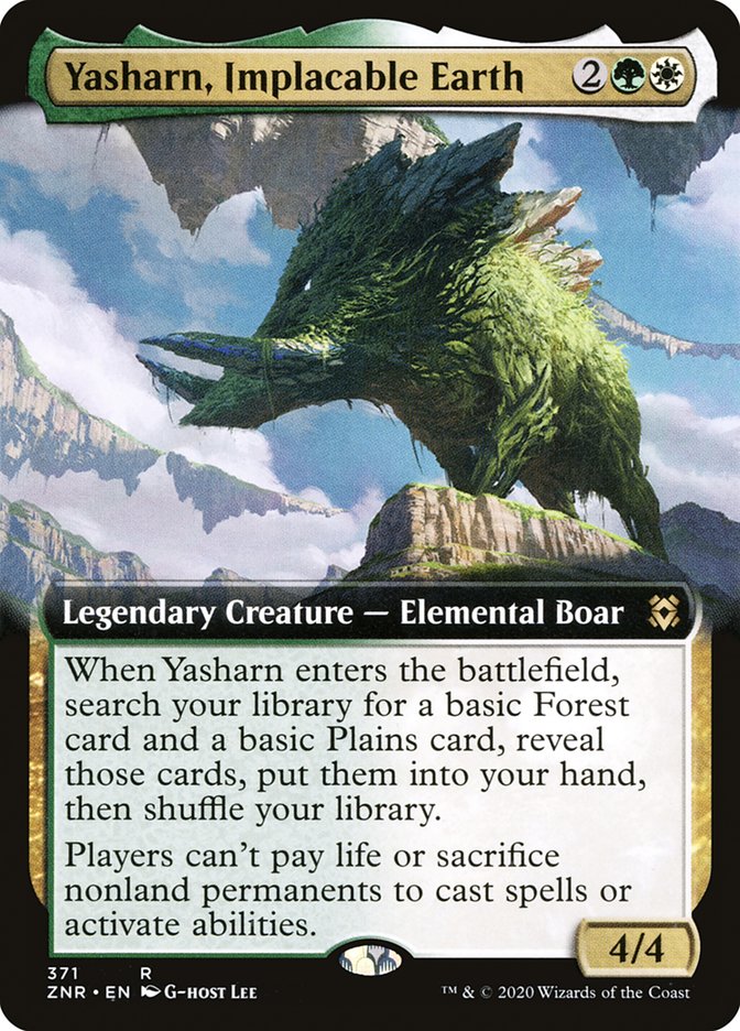 Yasharn, Implacable Earth (Extended Art) [Zendikar Rising] | L.A. Mood Comics and Games