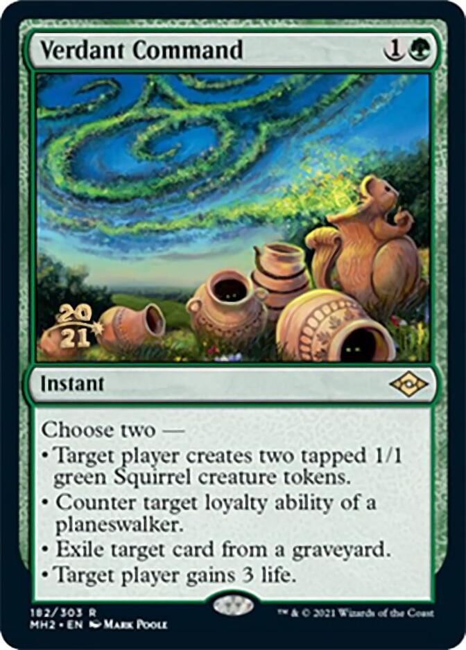 Verdant Command [Modern Horizons 2 Prerelease Promos] | L.A. Mood Comics and Games