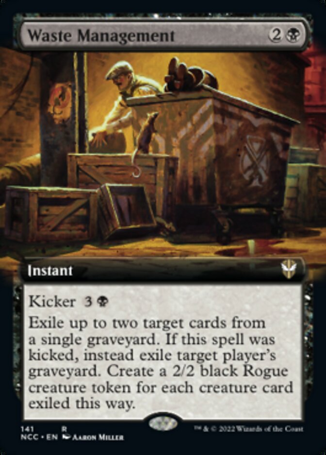 Waste Management (Extended Art) [Streets of New Capenna Commander] | L.A. Mood Comics and Games