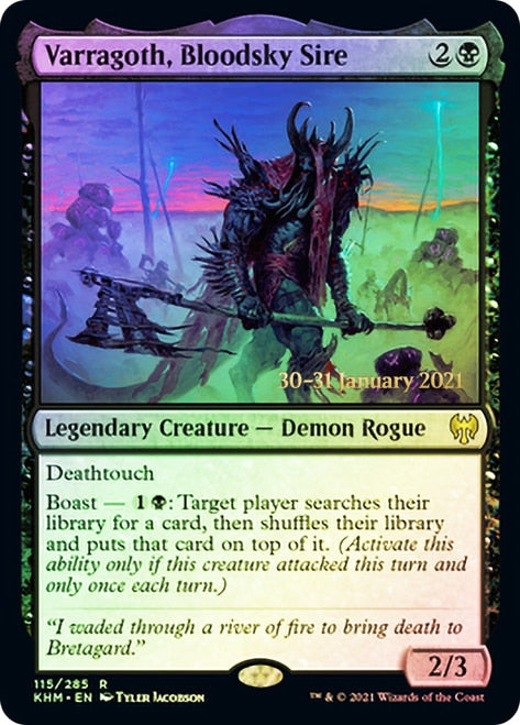 Varragoth, Bloodsky Sire [Kaldheim Prerelease Promos] | L.A. Mood Comics and Games