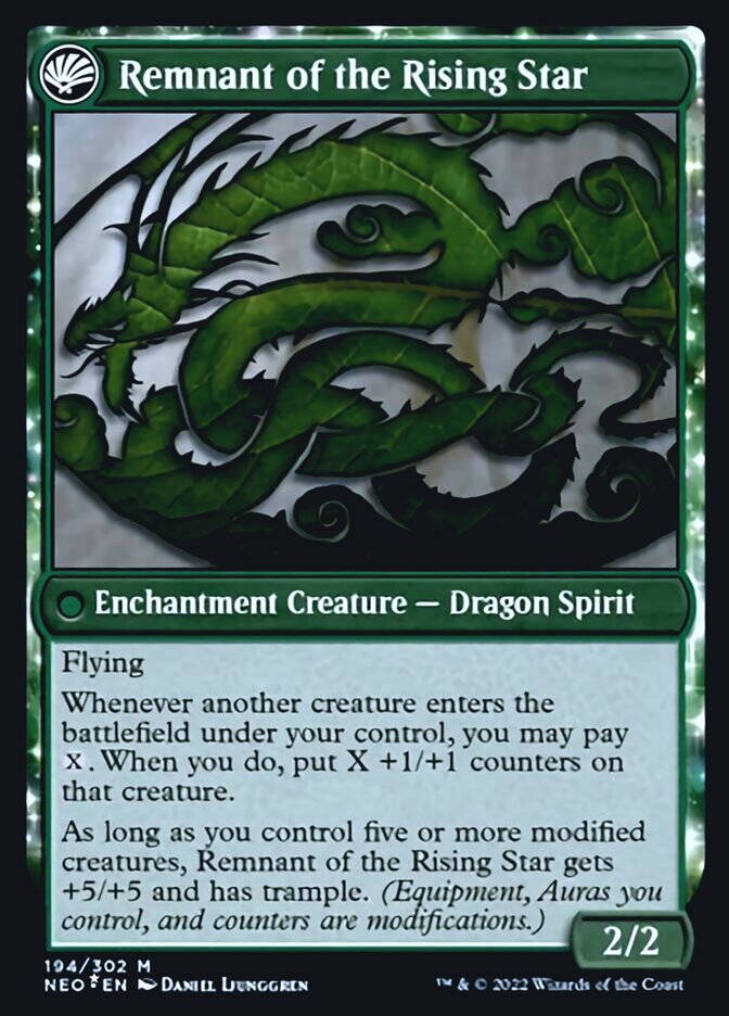 Jugan Defends the Temple // Remnant of the Rising Star [Kamigawa: Neon Dynasty Prerelease Promos] | L.A. Mood Comics and Games