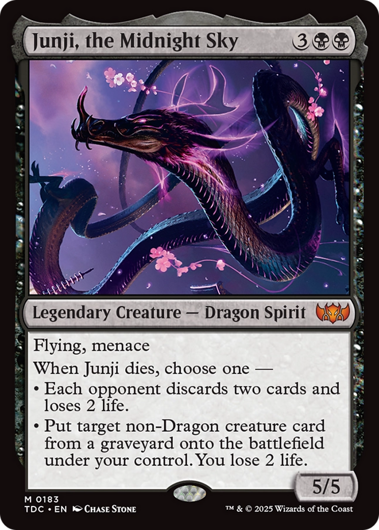 Junji, the Midnight Sky [Tarkir: Dragonstorm Commander] | L.A. Mood Comics and Games