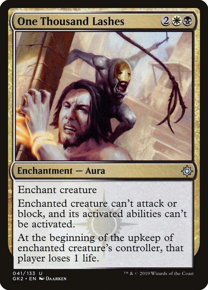 One Thousand Lashes [Ravnica Allegiance Guild Kit] | L.A. Mood Comics and Games