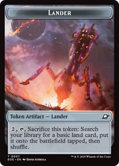 Human Soldier // Lander (0007) Doubled-Sided Token [Edge of Eternities Tokens] | L.A. Mood Comics and Games
