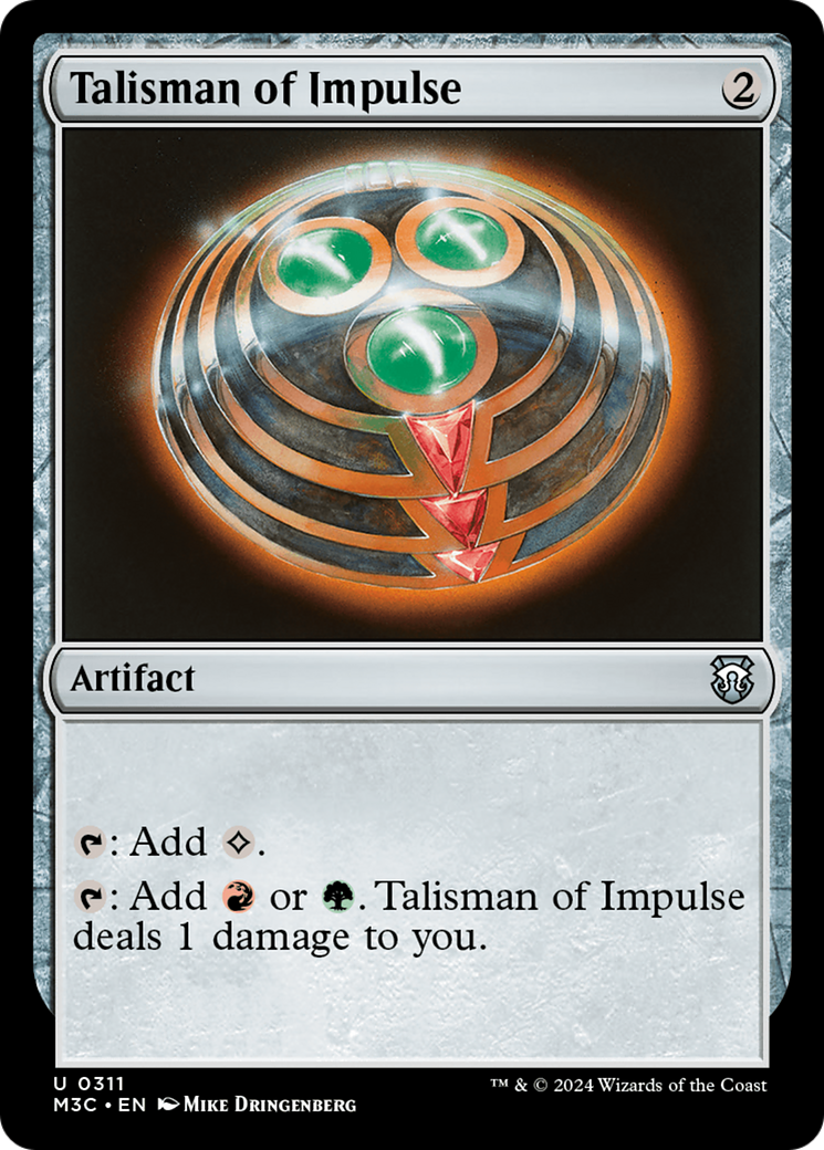 Talisman of Impulse (Ripple Foil) [Modern Horizons 3 Commander] | L.A. Mood Comics and Games