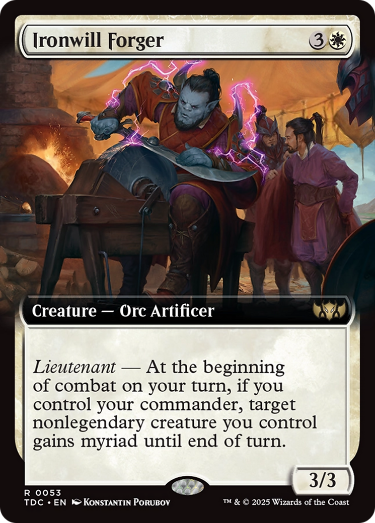 Ironwill Forger (Extended Art) [Tarkir: Dragonstorm Commander] | L.A. Mood Comics and Games