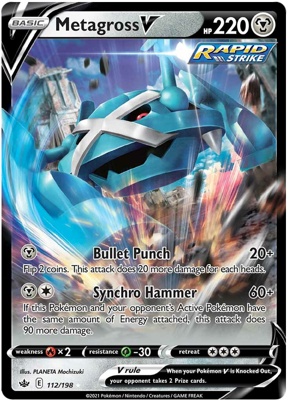 Metagross V (112/198) [Sword & Shield: Chilling Reign] | L.A. Mood Comics and Games