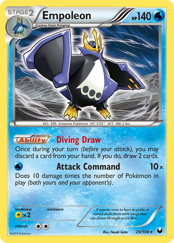 Empoleon (29/108) [Black & White: Dark Explorers] | L.A. Mood Comics and Games