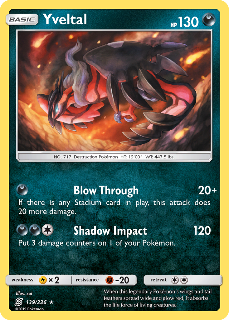 Yveltal (139/236) [Sun & Moon: Unified Minds] | L.A. Mood Comics and Games