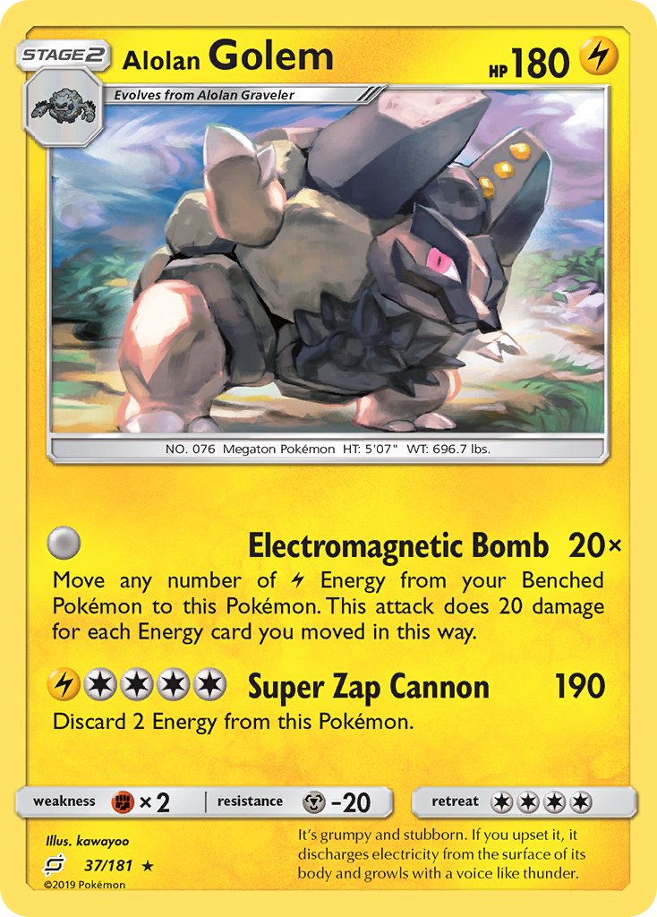 Alolan Golem (37/181) [Sun & Moon: Team Up] | L.A. Mood Comics and Games