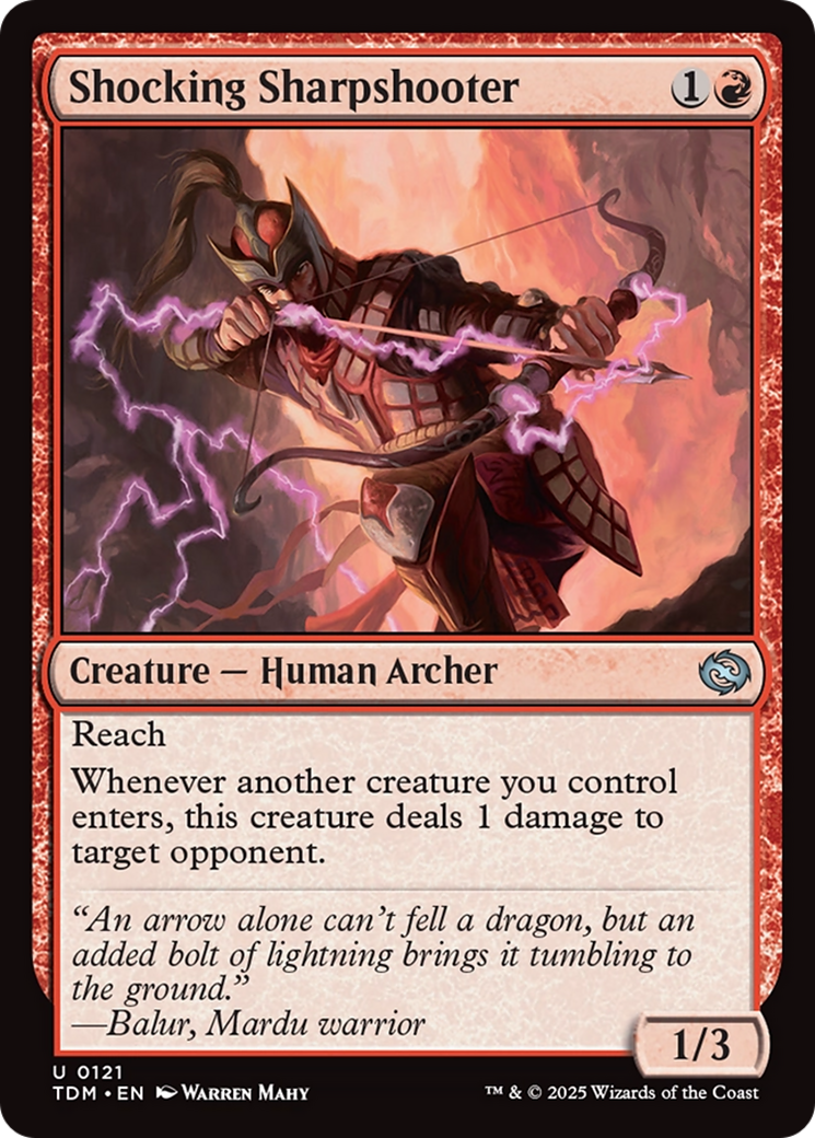 Shocking Sharpshooter [Tarkir: Dragonstorm] | L.A. Mood Comics and Games