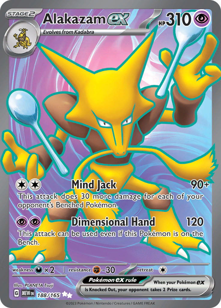 Alakazam ex (188/165) [Scarlet & Violet 151] | L.A. Mood Comics and Games