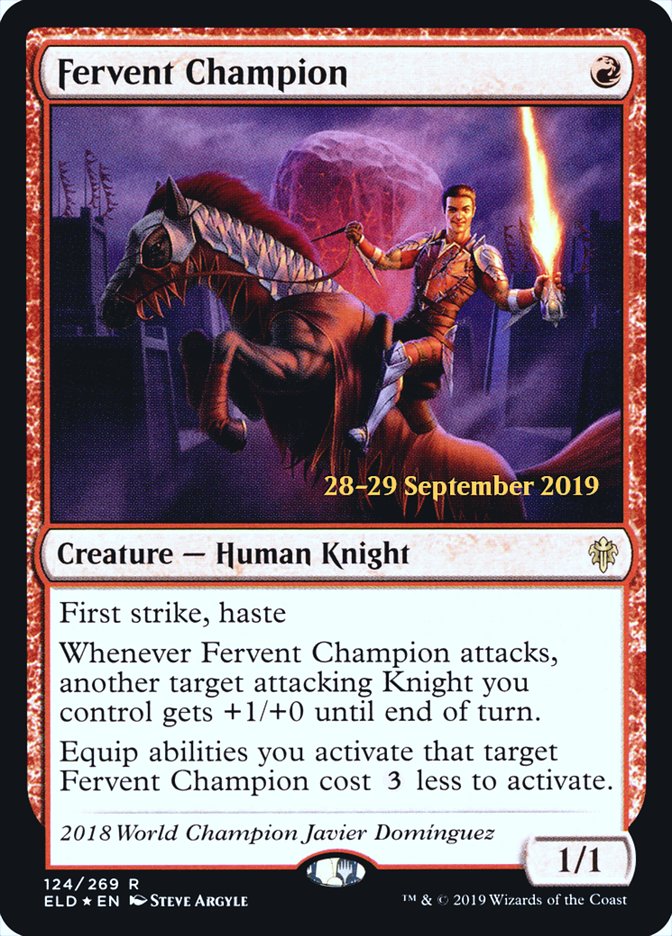 Fervent Champion [Throne of Eldraine Prerelease Promos] | L.A. Mood Comics and Games