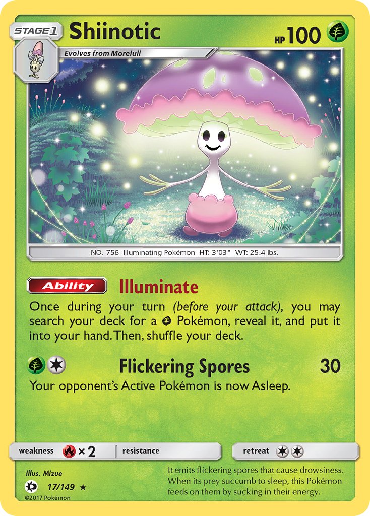 Shiinotic (17/149) (Theme Deck Exclusive) [Sun & Moon: Base Set] | L.A. Mood Comics and Games
