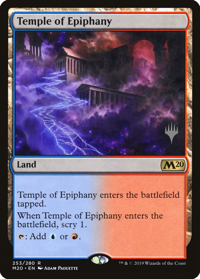 Temple of Epiphany (Promo Pack) [Core Set 2020 Promos] | L.A. Mood Comics and Games