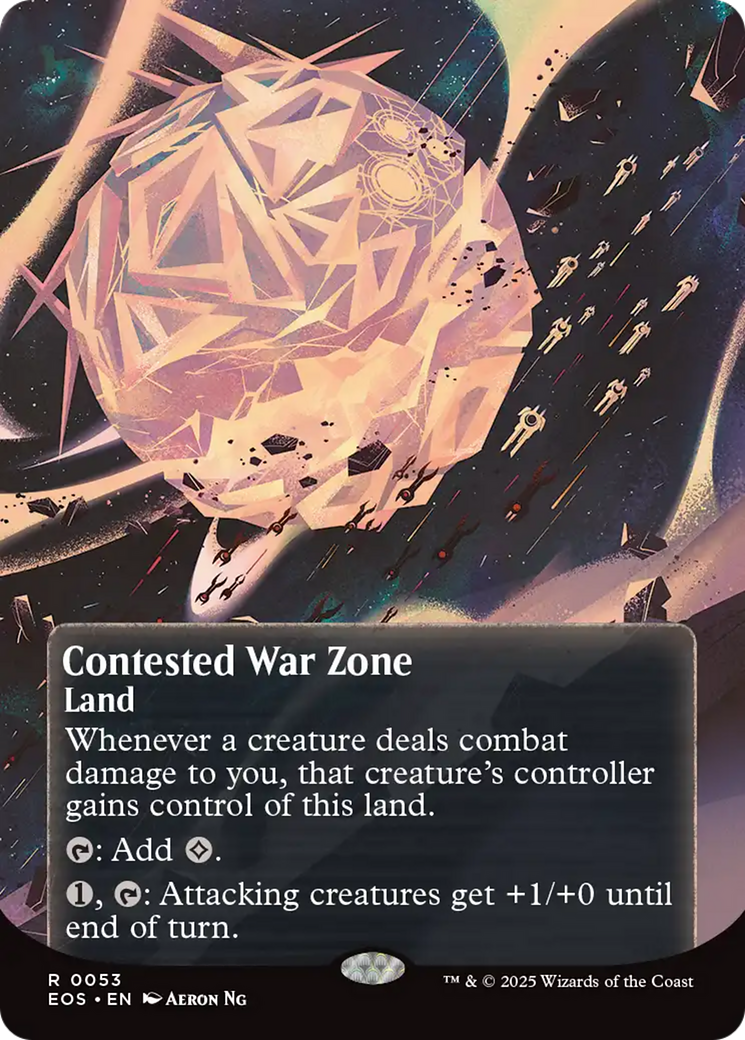 Contested War Zone (0053) (Borderless) [Edge of Eternities: Stellar Sights] | L.A. Mood Comics and Games