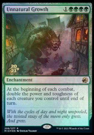 Unnatural Growth [Innistrad: Midnight Hunt Prerelease Promos] | L.A. Mood Comics and Games
