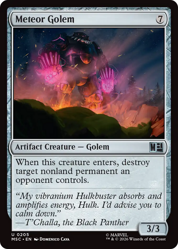 Meteor Golem (Surge Foil) [Marvel Super Heroes Commander] | L.A. Mood Comics and Games