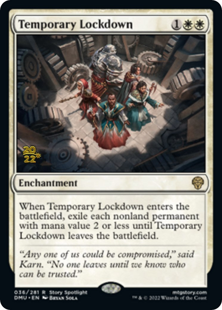 Temporary Lockdown [Dominaria United Prerelease Promos] | L.A. Mood Comics and Games