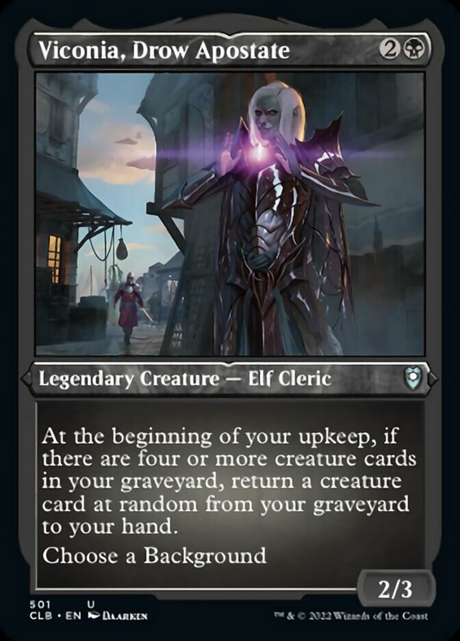 Viconia, Drow Apostate (Foil Etched) [Commander Legends: Battle for Baldur's Gate] | L.A. Mood Comics and Games