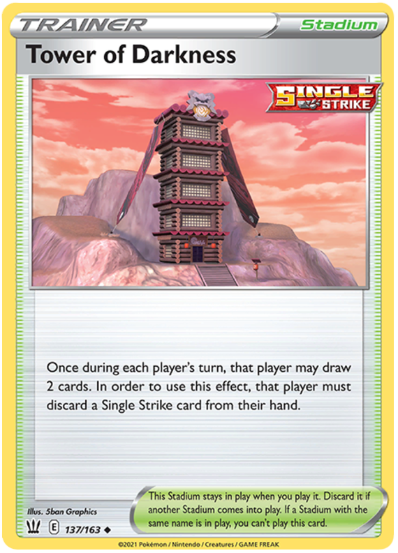 Tower of Darkness (137/163) [Sword & Shield: Battle Styles] | L.A. Mood Comics and Games