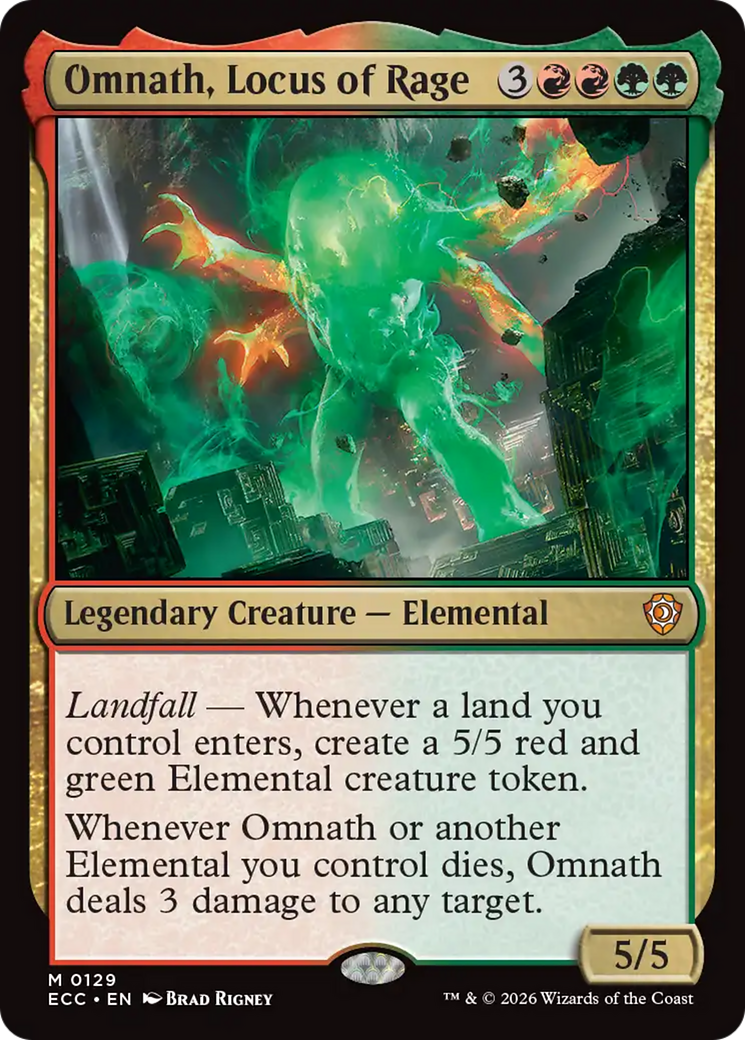 Omnath, Locus of Rage [Lorwyn Eclipsed Commander] | L.A. Mood Comics and Games
