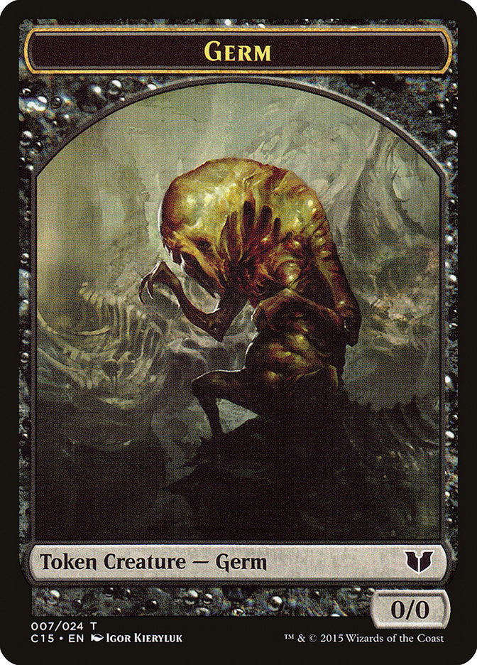 Frog Lizard // Germ Double-Sided Token [Commander 2015 Tokens] | L.A. Mood Comics and Games
