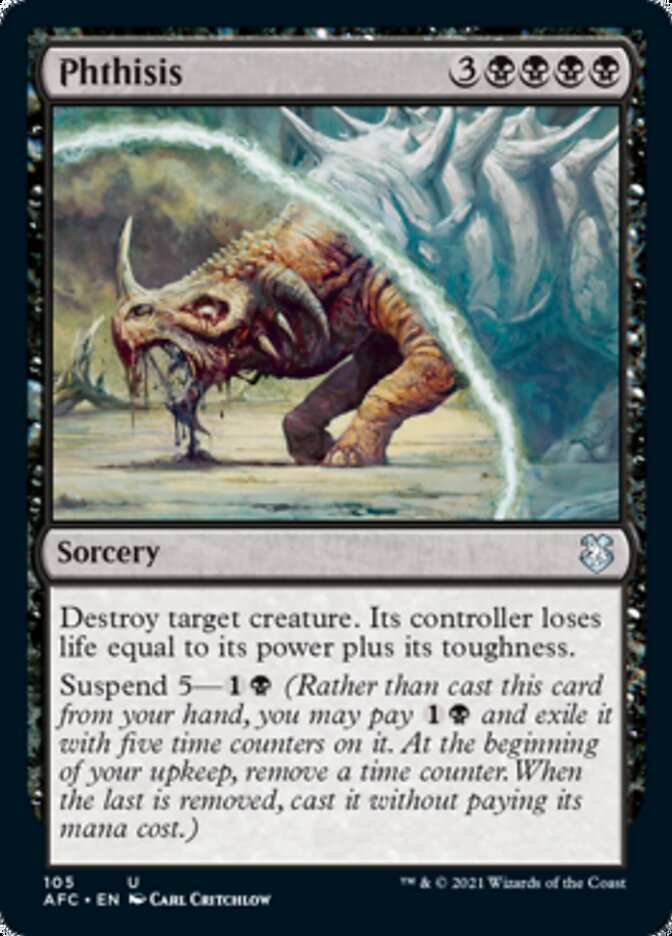 Phthisis [Dungeons & Dragons: Adventures in the Forgotten Realms Commander] | L.A. Mood Comics and Games