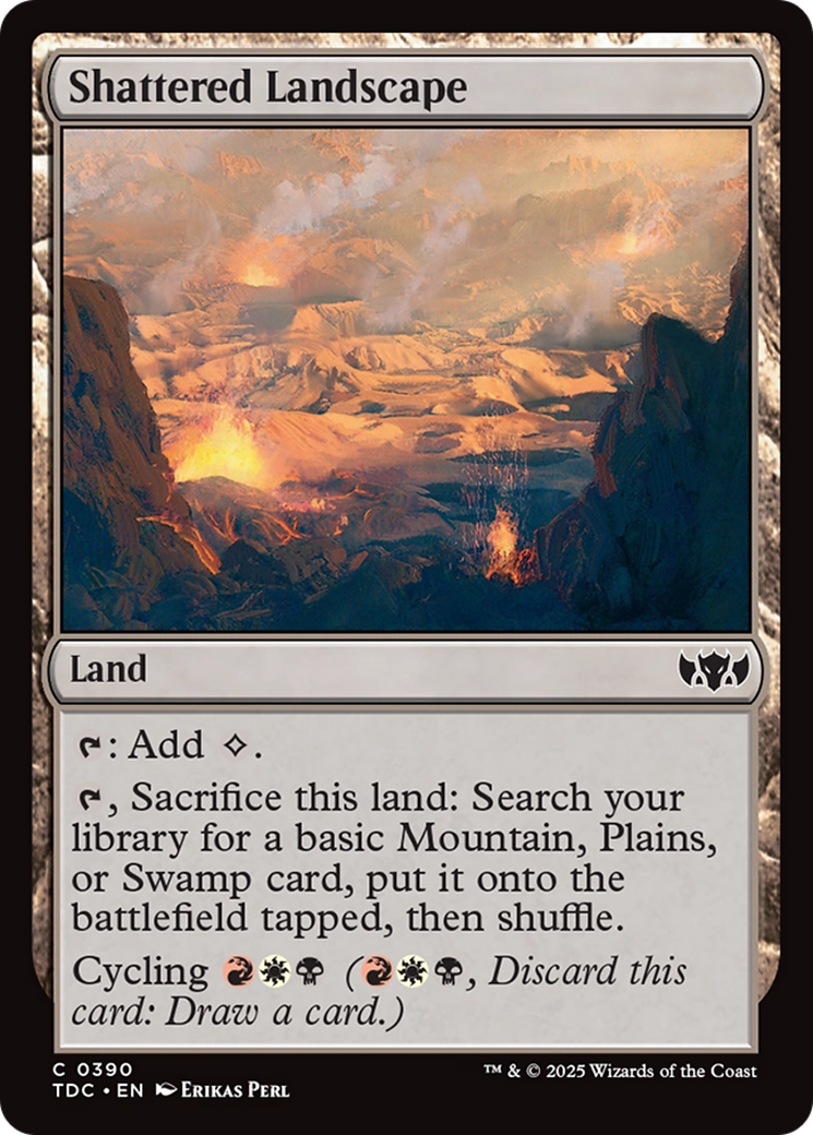 Shattered Landscape [Tarkir: Dragonstorm Commander] | L.A. Mood Comics and Games