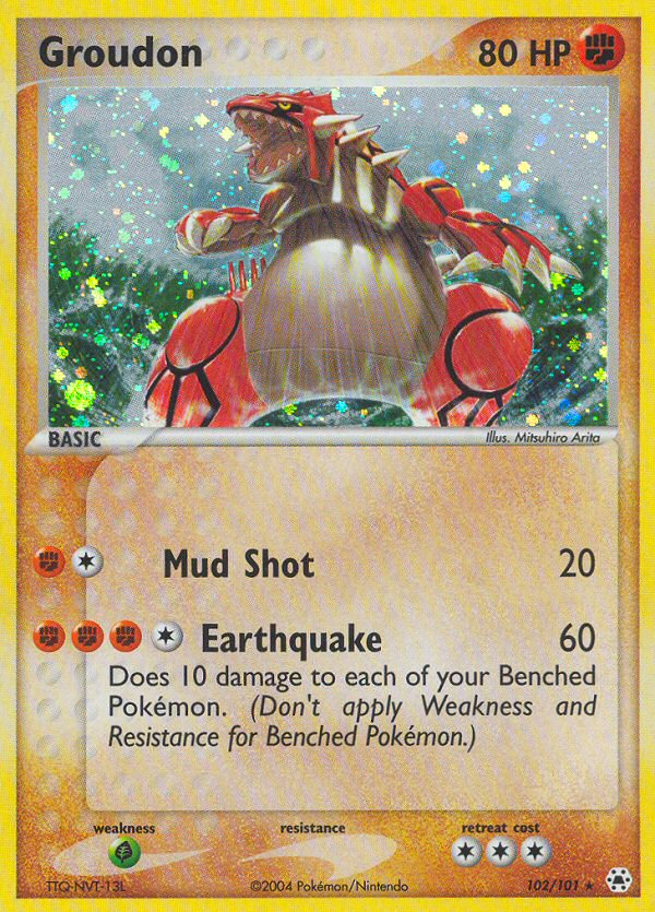 Groudon (102/101) [EX: Hidden Legends] | L.A. Mood Comics and Games