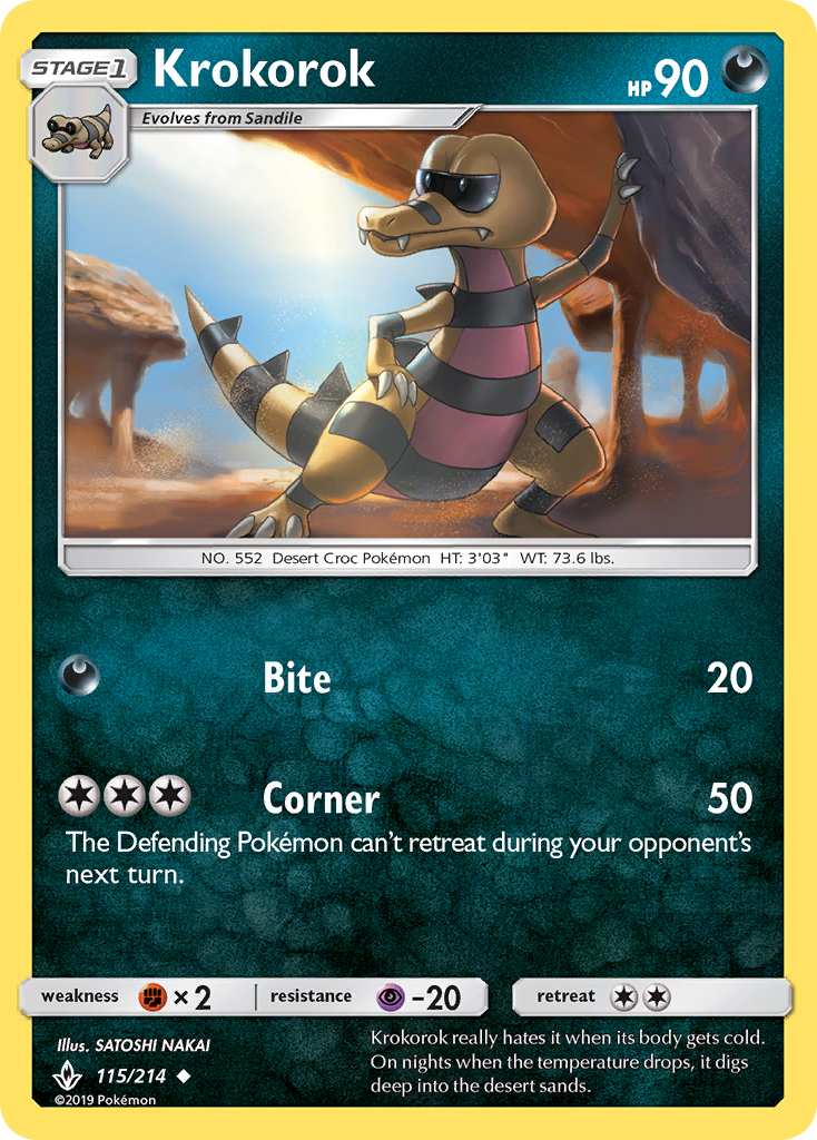 Krokorok (115/214) [Sun & Moon: Unbroken Bonds] | L.A. Mood Comics and Games