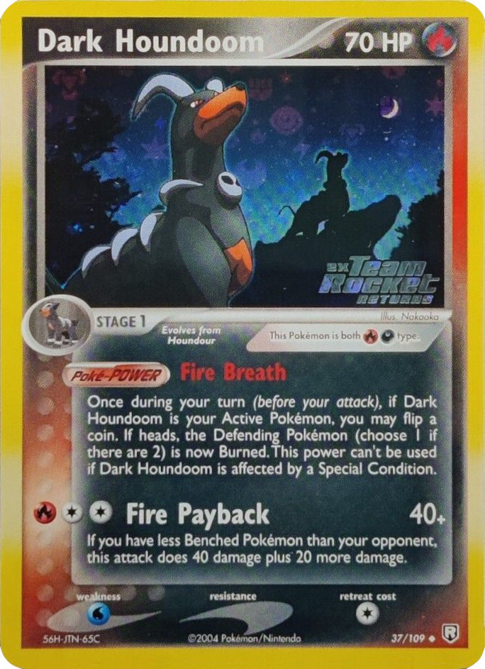 Dark Houndoom (37/109) (Stamped) [EX: Team Rocket Returns] | L.A. Mood Comics and Games