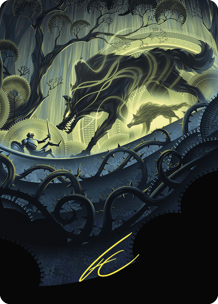 Unnatural Growth Art Card (Gold-Stamped Signature) [Wilds of Eldraine Art Series] | L.A. Mood Comics and Games