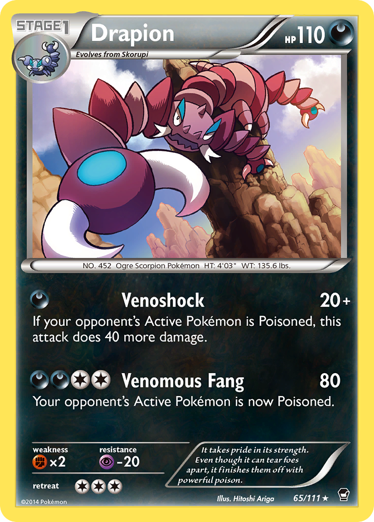 Drapion (65/111) [XY: Furious Fists] | L.A. Mood Comics and Games