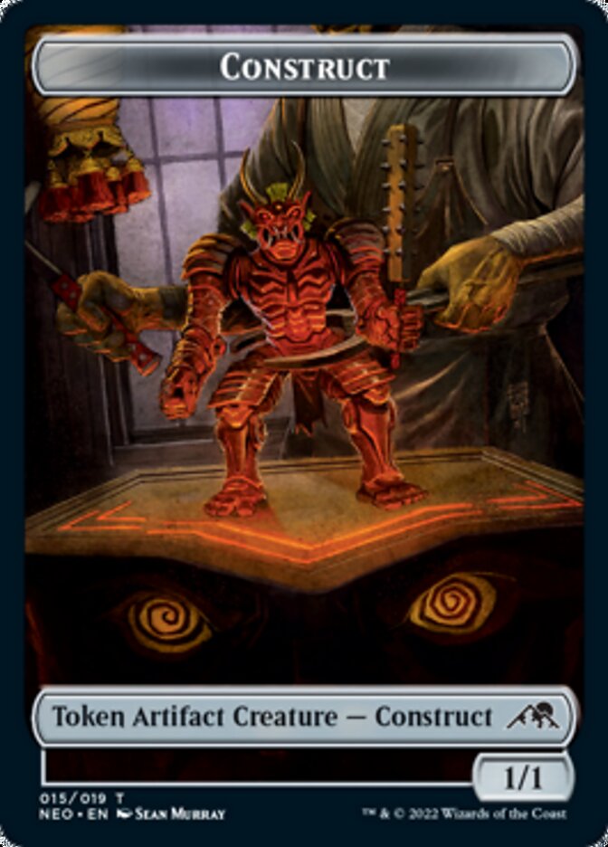 Construct (015) // Blood (017) Double-Sided Token [Challenger Decks 2022 Tokens] | L.A. Mood Comics and Games