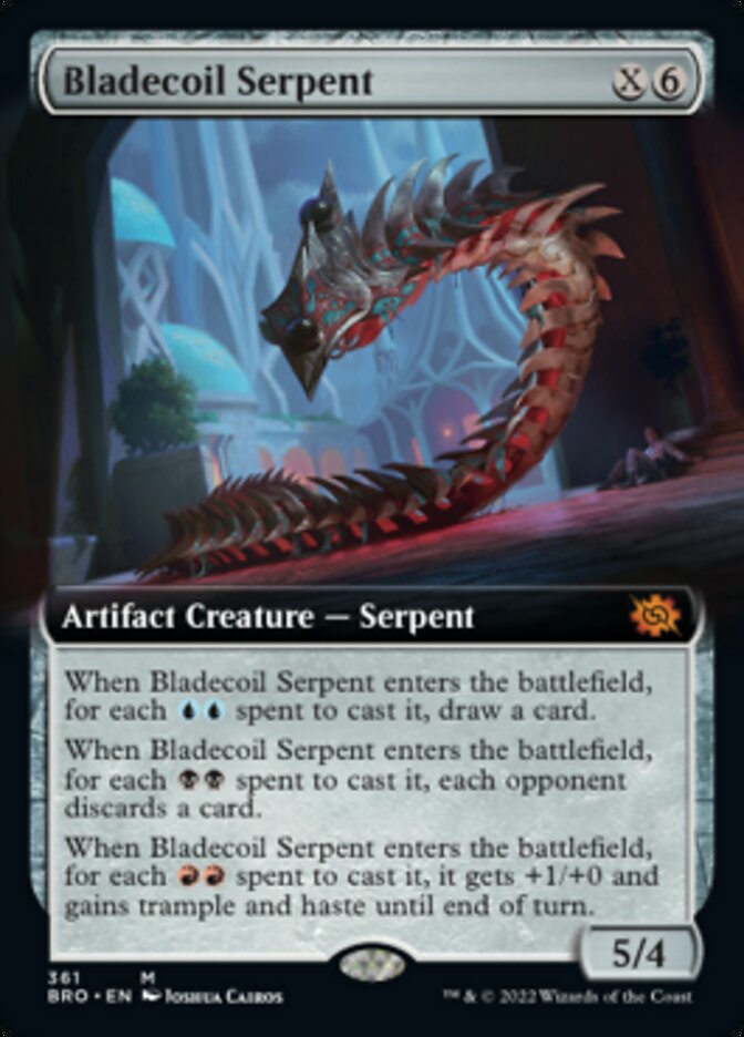 Bladecoil Serpent (Extended Art) [The Brothers' War] | L.A. Mood Comics and Games
