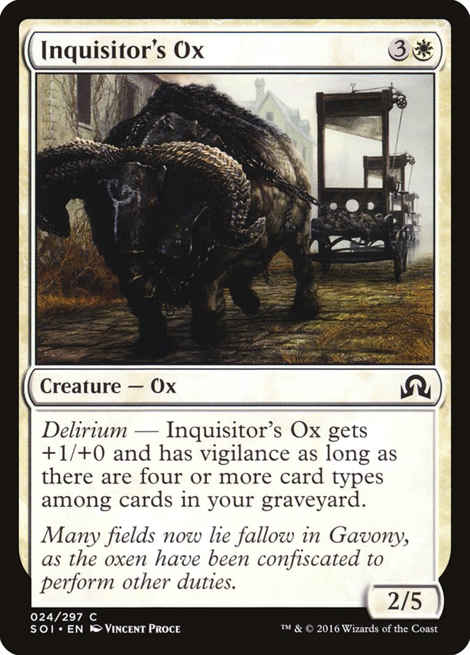 Inquisitor's Ox [Shadows over Innistrad] | L.A. Mood Comics and Games