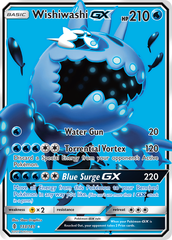 Wishiwashi GX (133/145) [Sun & Moon: Guardians Rising] | L.A. Mood Comics and Games