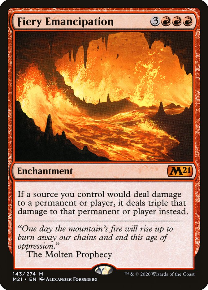 Fiery Emancipation [Core Set 2021] | L.A. Mood Comics and Games