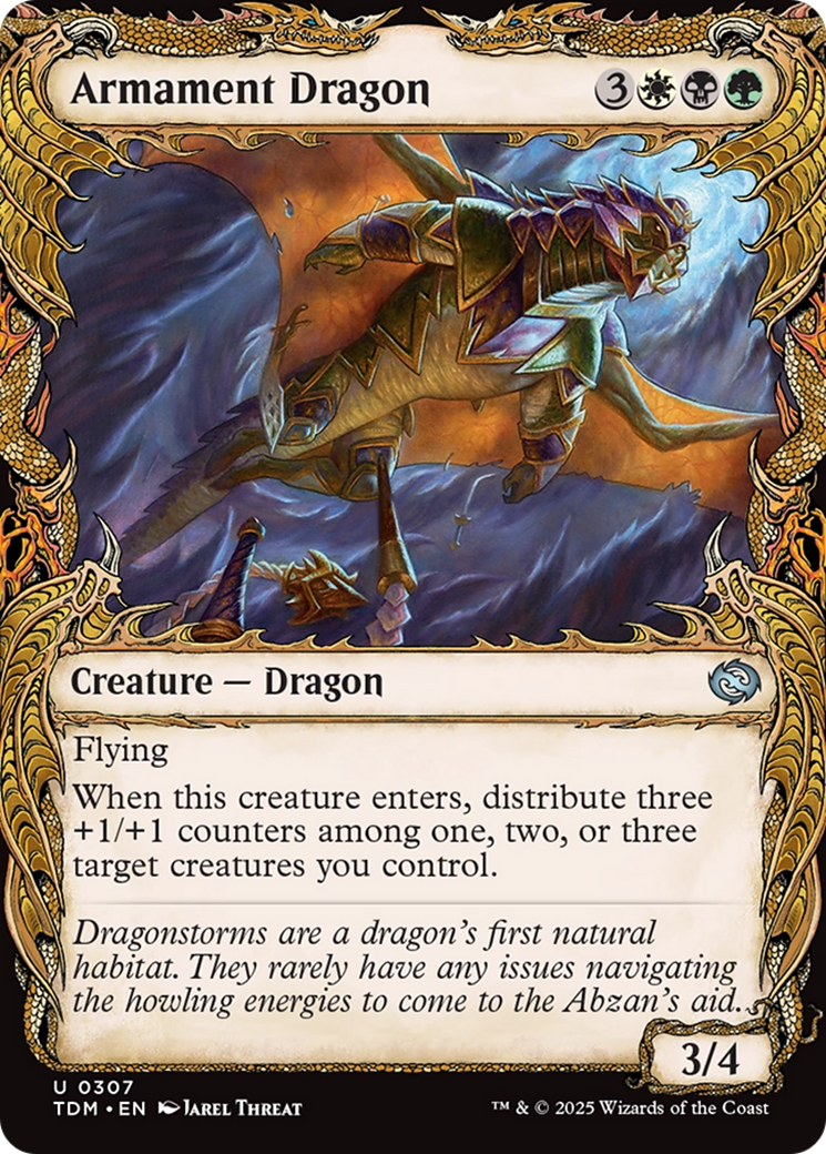 Armament Dragon (Showcase) [Tarkir: Dragonstorm] | L.A. Mood Comics and Games