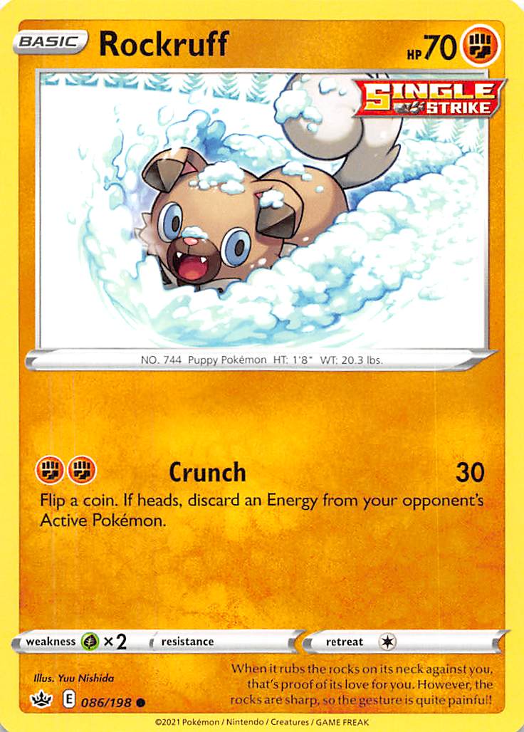Rockruff (086/198) [Sword & Shield: Chilling Reign] | L.A. Mood Comics and Games