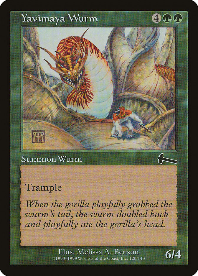 Yavimaya Wurm [Urza's Legacy] | L.A. Mood Comics and Games