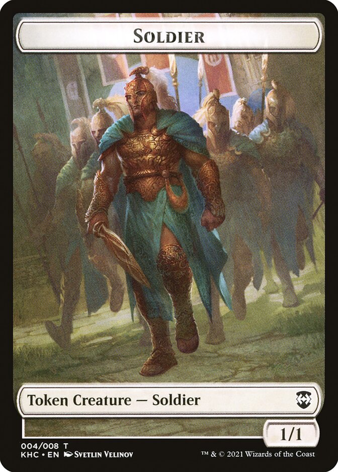 Bird (001) // Soldier Double-Sided Token [Kaldheim Commander Tokens] | L.A. Mood Comics and Games