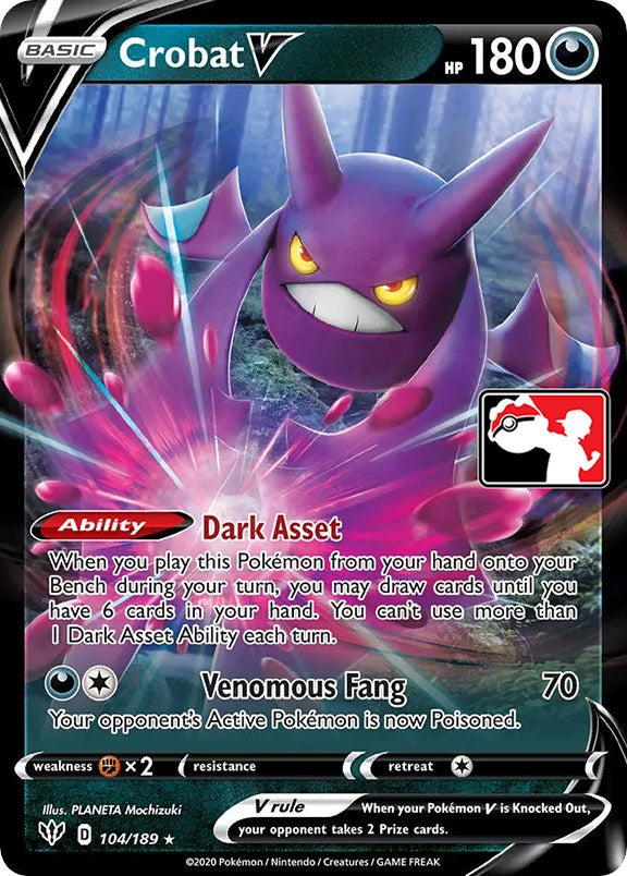 Crobat V (104/189) [Prize Pack Series One] | L.A. Mood Comics and Games