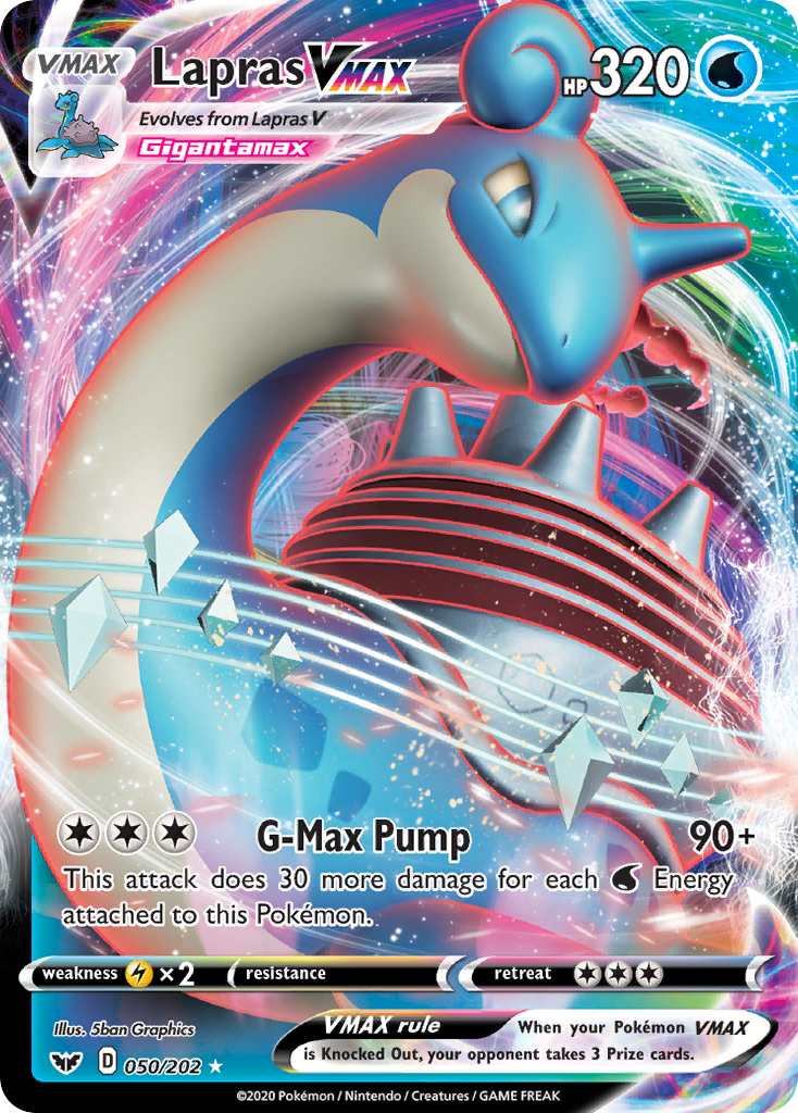 Lapras VMAX (050/202) [Sword & Shield: Base Set] | L.A. Mood Comics and Games