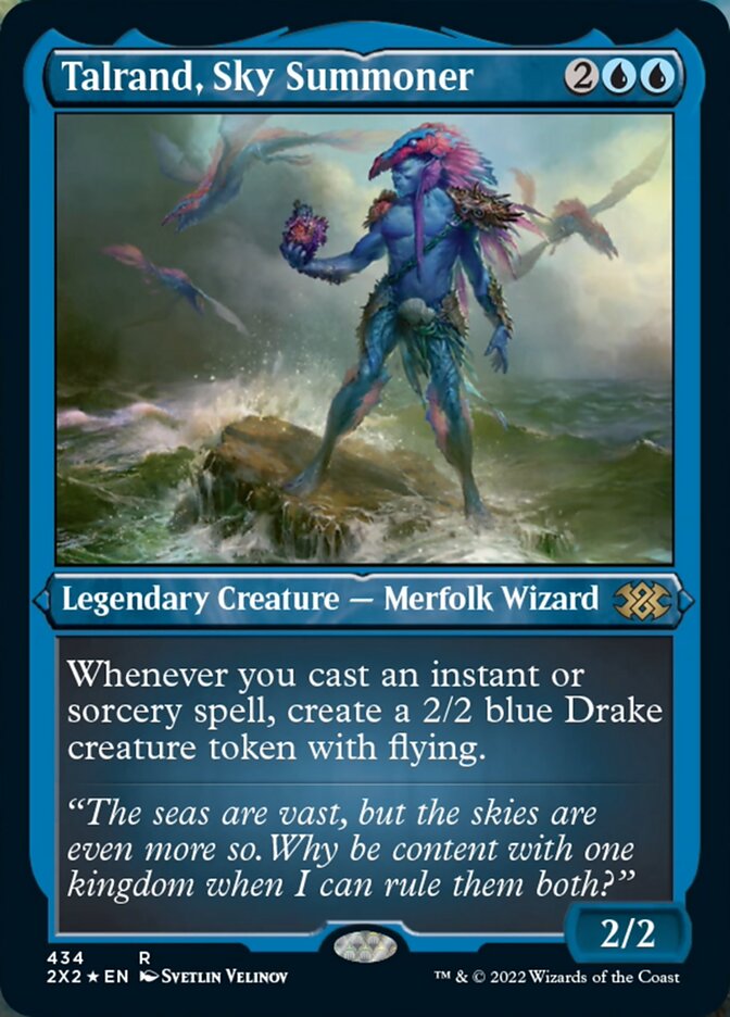 Talrand, Sky Summoner (Foil Etched) [Double Masters 2022] | L.A. Mood Comics and Games